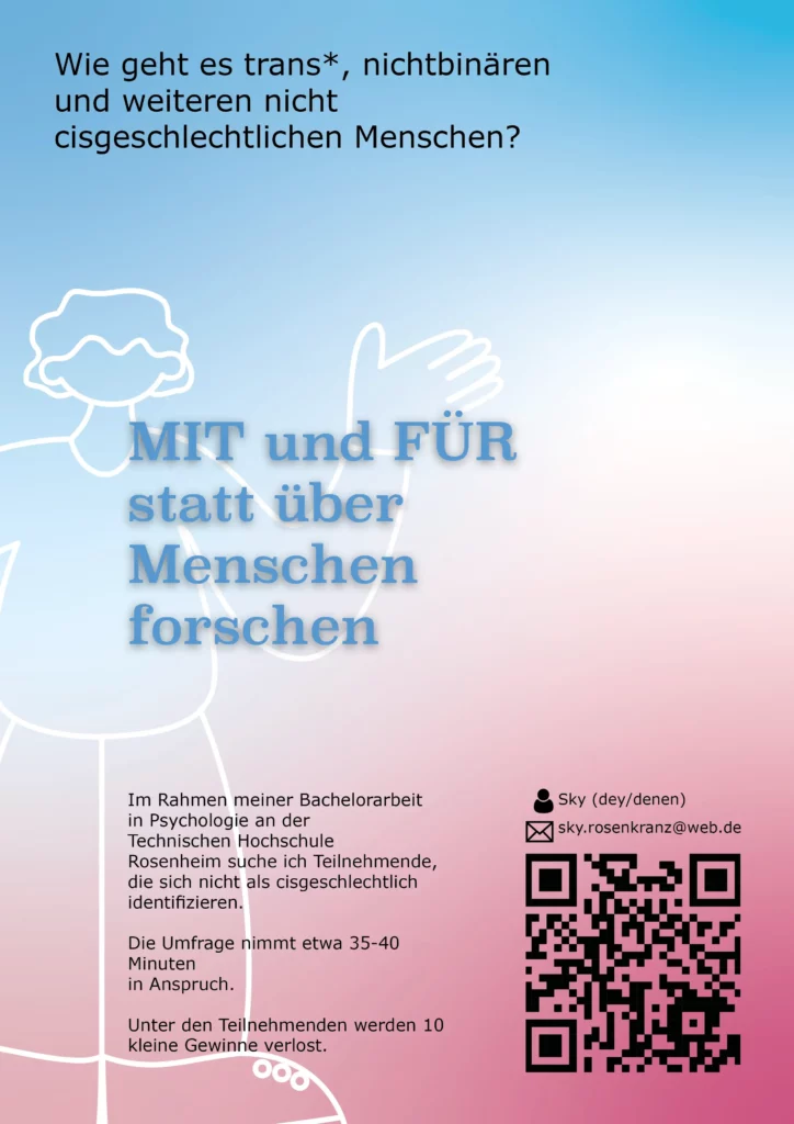Bild Umfrage: Wie geht es trans*, nichtbinären und weiteren nicht cisgeschlechtlichen Menschen?